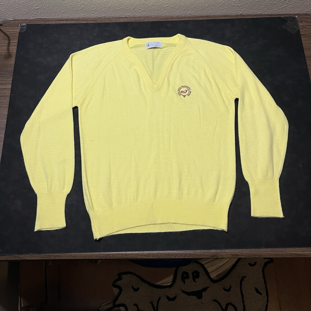 Pickering V-Neck Vintage Sweater Hawaii Masters Maui Royal Gold Tournament 1970s
